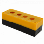 Корпус КП104 пластиковый 4 кнопки желтый EKF PROxima