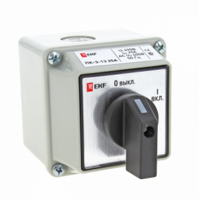 Переключатель кулачковый ПК-3-13 63А 3P "ВКЛ-ВЫКЛ" IP54 EKF PROxima