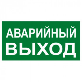 Знак "АВАРИЙНЫЙ ВЫХОД" 150х300мм EKF PROxima