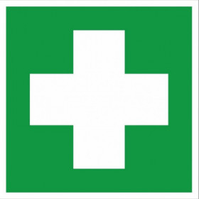 Наклейка "Аптечка первой медицинской помощи" EC01 (200х200мм ) EKF PROxima