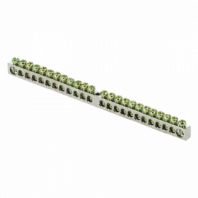 Шина PEN "ноль-земля" (6x9мм) 24 отв цинк крепеж по центру EKF PROxima