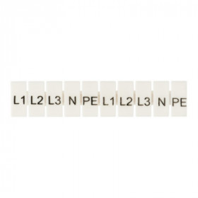 Маркеры для JXB-ST 6 с символами "L1 L2 L3 N PE" (100 шт ) EKF PROxima