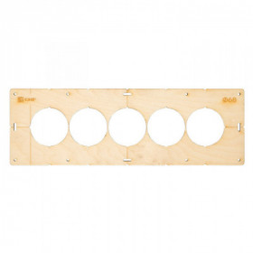 Шаблон для подрозетников c 5 отв диам 68 мм EKF Expert
