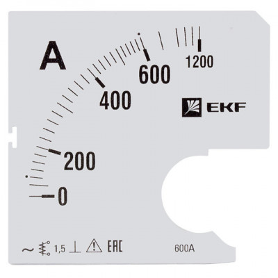 Шкала сменная для A961 600/5А-1 5 EKF PROxima