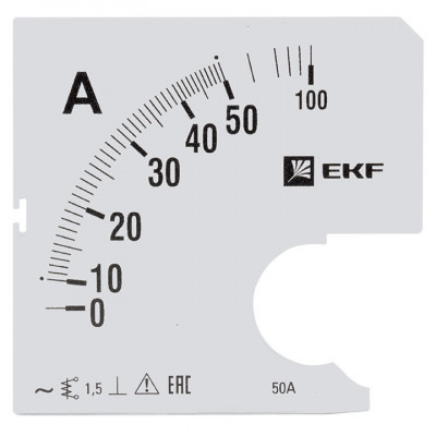 Шкала сменная для A961 50/5А-1 5 EKF PROxima