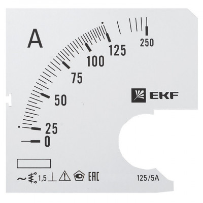 Шкала сменная для A961 125/5А-1 5 EKF PROxima