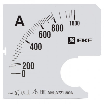 Шкала сменная для A721 800/5А-1 5 EKF PROxima