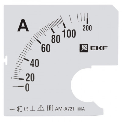 Шкала сменная для A721 100/5А-1 5 EKF PROxima