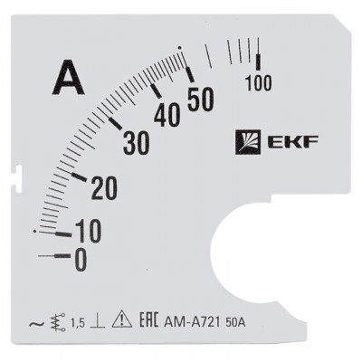 Шкала сменная для A721 50/5А-1 5 EKF PROxima