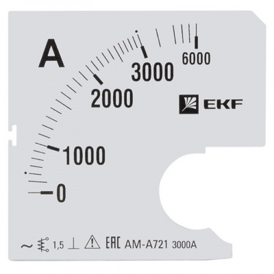 Шкала сменная для A721 3000/5А-1 5 EKF PROxima