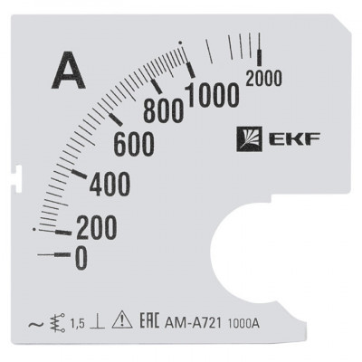 Шкала сменная для A721 1000/5А-1 5 EKF PROxima