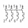 Автоматический выключатель 4P 4А (C) 4 5kA ВА 47-63 EKF PROxima