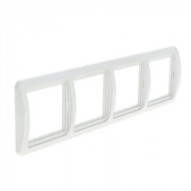 Лондон Рамка 4-местная горизонтальная белая EKF PROxima