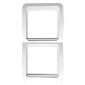 Лондон Рамка 2-местная вертикальная белая EKF PROxima