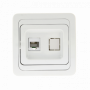 Розетка RJ-45 1-мест бел Лондон EKF PROxima