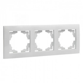 Валенсия рамка 3-местная белая EKF PROxima