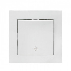 Валенсия выключатель 1-кл 10А белый проходной EKF PROxima