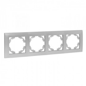 Валенсия Рамка 4-местная сталь EKF