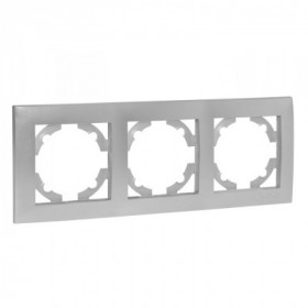 Валенсия Рамка 3-местная сталь EKF