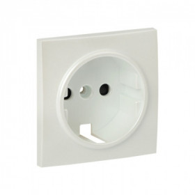 Валенсия лицевая панель розетки 1-местной с/з 16А жемчуг с защ штор EKF PROxima