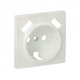 Валенсия лицевая панель розетки 1-местной с/з 16А жемчуг с защ штор с 2 USB 2 1А EKF PROxima