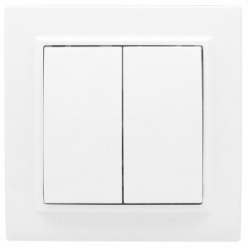 Минск Выключатель 2-клавишный СП 10А белый EKF Basic