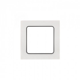 Стокгольм Рамка 1-местная белая с линией цвета черный EKF PROxima