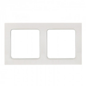 Стокгольм Рамка 2-местная белая EKF PROxima