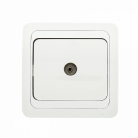 Розетка TV 1-мест бел 75Ом 5-862МГц Лондон EKF PROxima