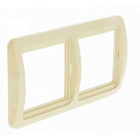 Лондон Рамка 2-местная горизонтальная бежевая EKF PROxima