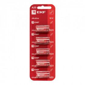 Алкалиновая батарейка типа А23 для сигнализаций блистер 5шт EKF