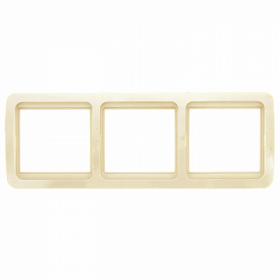 Лондон Рамка 3-местная горизонтальная бежевая EKF PROxima