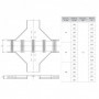 Ответвитель крестообразный для лестничного лотка 80х200 мм EKF