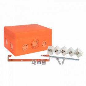 Коробка распаячная огнестойкая (176х126х74) 5 двойных кк/1 5-10мм²/12 мв IP66 EKF PROxima