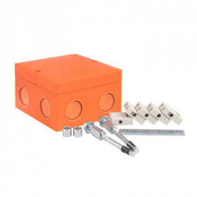 Коробка распаячная огнестойкая (101х101х62) 5 кк/1 5-6мм²/8 мв IP66 EKF PROxima