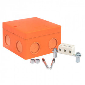 Коробка распаячная огнестойкая (101х101х62) 3 клеммные колодки/1 5-10мм²/8 мв IP66 EKF PROxima