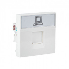 Розетка RJ45 кат 6 2 модуля EKF