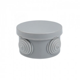 Коробка распаячная КМР-040-038 с крышкой наружная (65х40) 4 мембранных ввода IP54 розничный стикер EKF PROxima