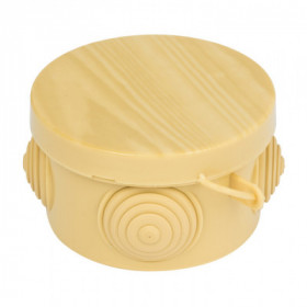 Коробка распаячная КМР-040-038 с крышкой (65х40) 4 мембранных ввода светлое дерево IP54 EKF PROxima