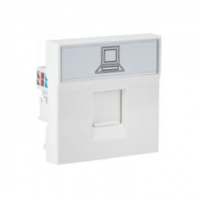 Розетка RJ45 кат 5e 2 модуля EKF