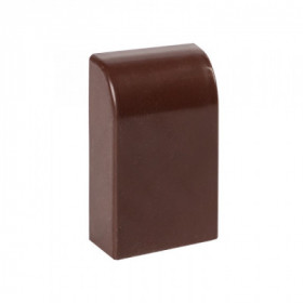 Заглушка (25х25) (4 шт) темное дерево EKF-Plast