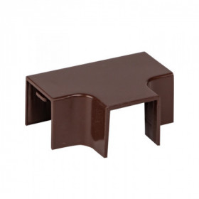 Угол T-образный (16х16) (4 шт) темное дерево EKF-Plast