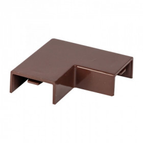 Поворот 90 гр (20х10) (4 шт) темное дерево EKF-Plast