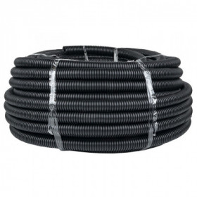 Труба гофр ПНД с протяжкой d32 мм (25 м) черная EKF-Plast
