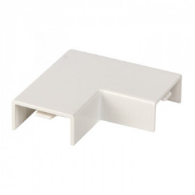 Поворот 90 гр (20х10) (4 шт) белый EKF-Plast