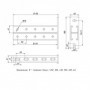 STRUT-консоль двойная 41х41 мм основание 650 мм EKF