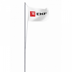 Мачта молниеприемная секционная активная алюминиевая c флагом ММСАС-Ф-12 L 12м EKF PROxima