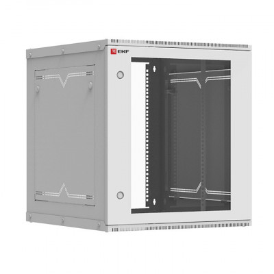Шкаф телекоммуникационный настенный разборный 12U (600х650) дверь стекло Astra серия EKF PROxima