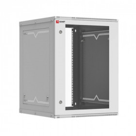 Шкаф телекоммуникационный настенный разборный 15U (600х650) дверь стекло Astra серия EKF PROxima
