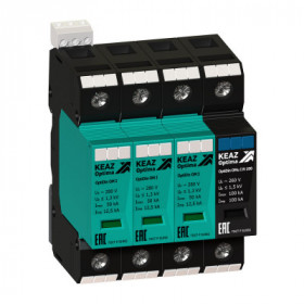 Ограничитель импульсных перенапряжений (УЗИП) OptiDin OM-I-3+Nu-280/12.5